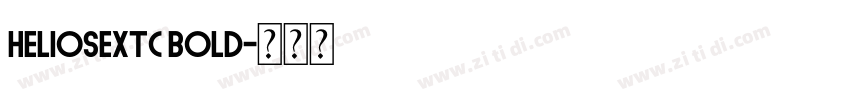 heliosextc bold字体转换